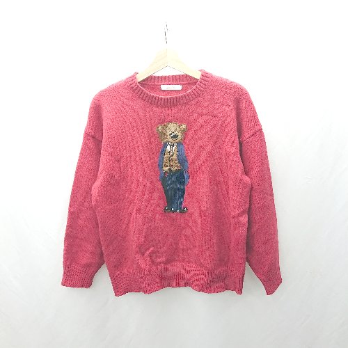 ◇ ⊇ Lin Xi 長袖 ニット サイズS レッド レディース E 【中古】