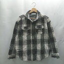 ◇ ⊇ AMERICAN HOLIC アメリカン ホリック チェック柄 綿 長袖 ジャケット サイズM ブラック ホワイト レディース E 【中古】