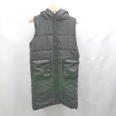 ◇ ⊇ Ritzy リッツィー フード付き 中綿ベスト サイズL ブラック レディース E 【中古】(4)