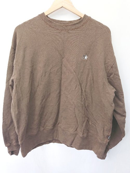 ◇ ⊇ STARTER スターター スウェット 長袖 トレーナー サイズM ブラウン メンズ E 【中古】(4)