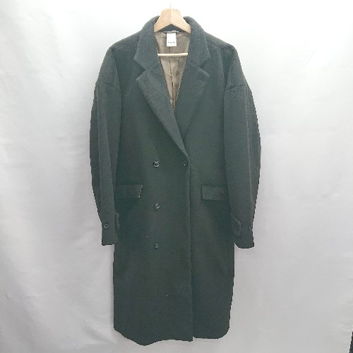 ◇ ⊇ Casper John キャスパージョン 長袖 ロングコート サイズL ブラック メンズ E 【中古】