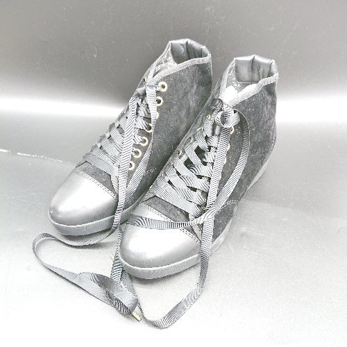 ◇ ⊇ one after another NICE CLAUP レースアップシューズ サイズS ブラック レディース E 【中古】