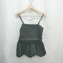 ◇ ⊂ MEISM ペプラムバルーン キャミビスチェ サイズM ブラック レディース E 【中古】