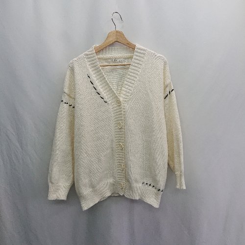 ◇ ⊇ wears ウェアーズ ニット 長袖 カーディガン サイズF ホワイト レディース E 【中古】