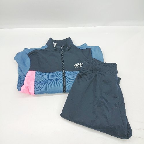 ◇ ⊇ adidas アディダス Disneyコラボ キッズ ジャージ上下セットアップ サイズ120 ブルー系 メンズ E 【中古】 ◇ ⊇ adidas アディダス Disneyコラボ キッズ ジャージ上下セットアップ サイズ120 ブルー系 メンズ E 【中古】