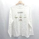 ◇ ⊇ Discoat ディスコート 長袖 ロングTシャツ サイズF ホワイト メンズ E 【中古】