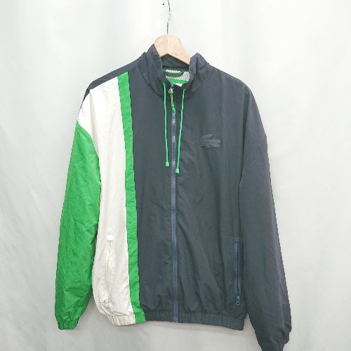 ◇ ⊇ LACOSTE ラコステ ブランドロゴ 長袖 ウィンドブレーカー サイズM ネイビー ホワイト系 メンズ E 【中古】 ◇ ⊇ LACOSTE ラコステ ブランドロゴ 長袖 ウィンドブレーカー サイズM ネイビー ホワイト系 メンズ E 【中古】