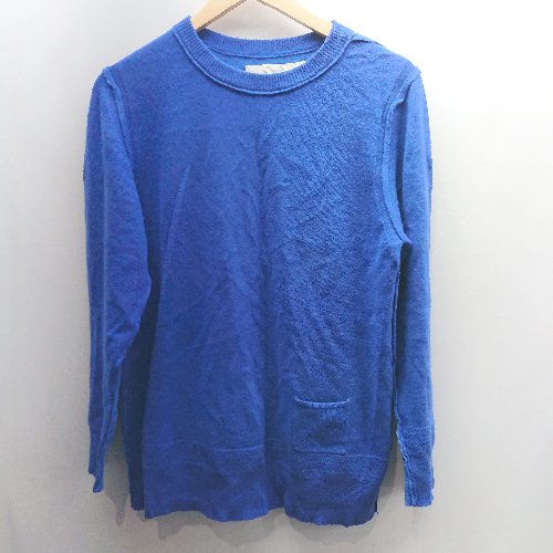 ◇ ⊇ PHINGERIN フィンガリン カシミヤ 長袖 セーター サイズM ブルー レディース E 【中古】