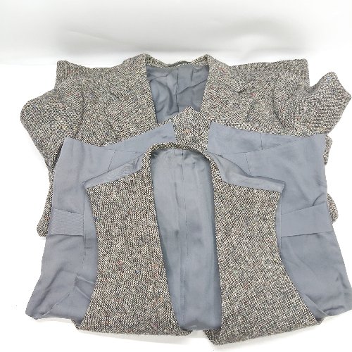 ◇ ⊇ 株式会社ダンマスターズ ウール100% ジレ ベスト ジャケット サイズ92YA5 グレー系 メンズ E 【中古】