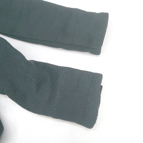 ■ ⊇ BLUEBLUE 裏地ボア インディゴ染め ハイネック 長袖 ジャケット サイズ0 ブラック ネイビー メンズ レディース E 【中古】