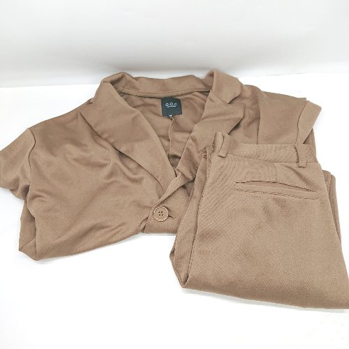 ◇ ⊇ G.O.C W ジャケット パンツ セットアップ サイズM ブラウン系 レディース E 【中古】