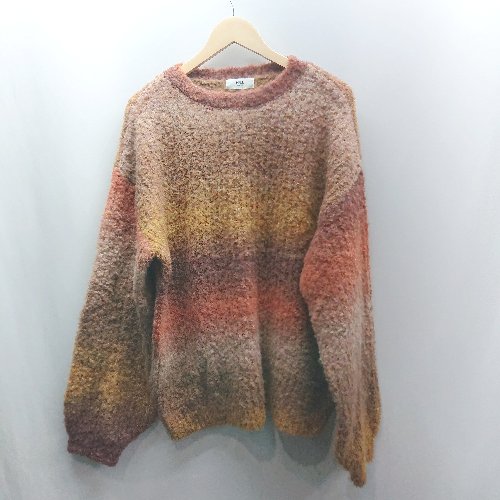 ◇ ⊇ MONO-MART モノマート MN.L 長袖 ニット サイズF オレンジ ブラウン系 レディース E 【中古】