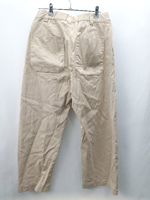 ◇ Θ WYM LIDNM ウィム バイ リドム ウエストゴム チノパンツ サイズM ベージュ メンズ E 【中古】