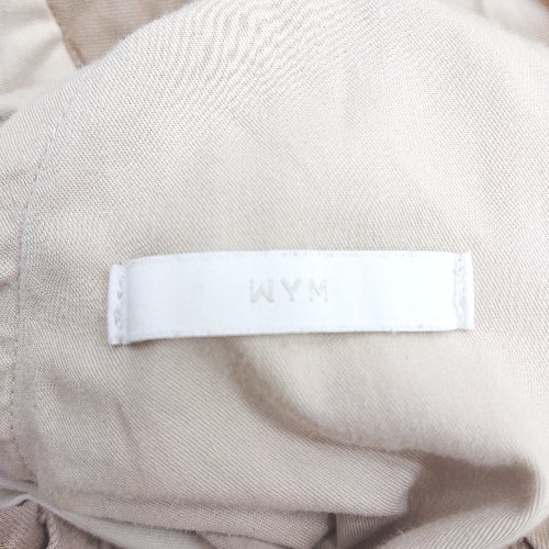 ◇ Θ WYM LIDNM ウィム バイ リドム ウエストゴム チノパンツ サイズM ベージュ メンズ E 【中古】