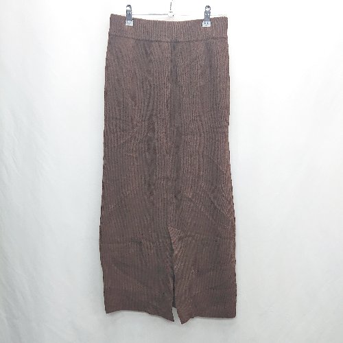 ◇ ◎●未使用● ⊇ LOWRYS FARM ローリーズファーム ロング セットアップ上下 サイズF ブラウン系 レディース E 【中古】