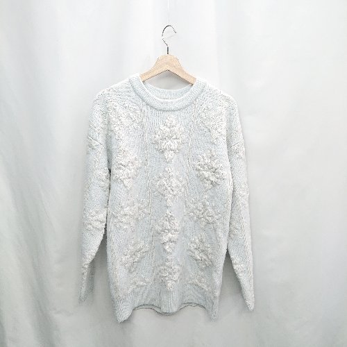 ◇ ⊇ dazzlin ダズリン 長袖 ニット サイズF ブルー レディース E 【中古】 ◇ ⊇ dazzlin ダズリン 長袖 ニット サイズF ブルー レディース E 【中古】