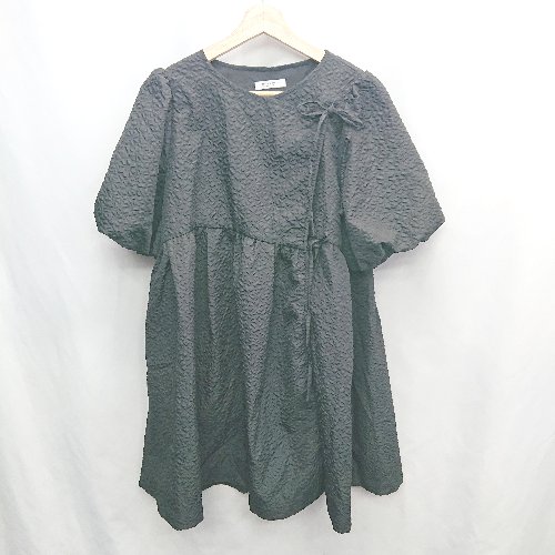 ◇ ⊂ FREAK'S STORE フリークスストア 半袖 ミニ丈 ワンピース サイズF ブラック系 レディース E 【中古】 ◇ ⊂ FREAK'S STORE フリークスストア 半袖 ミニ丈 ワンピース サイズF ブラック系 レディース E 【中古】