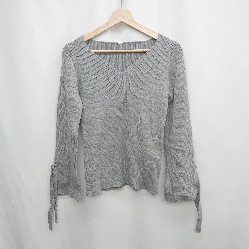 ◇ ⊇ Mila Owen ミラオーウェン 長袖 ニット サイズ0 グレー系 レディース E 【中古】