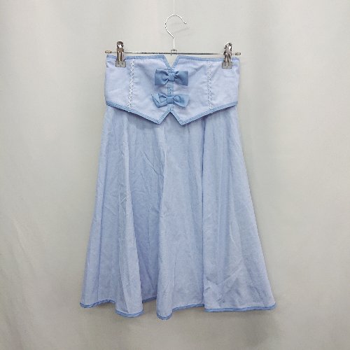 ◇ Θ axes femme アクシーズファム 膝丈 フレア スカート サイズM ブルー系 レディース E 【中古】 ◇ Θ axes femme アクシーズファム 膝丈 フレア スカート サイズM ブルー系 レディース E 【中古】