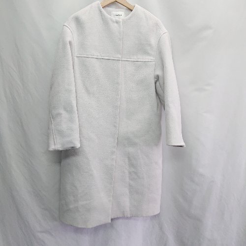 ◇ ⊇ FRAY I.D フレイ アイディー 長袖 ノーカラーコート サイズF オフホワイト系 レディース E 【中古】