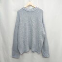 ◇ ⊇ select MOCA セレクト モカ ミドルゲージ 長袖 ニット セーター サイズF ブルー系 レディース E 【中古】