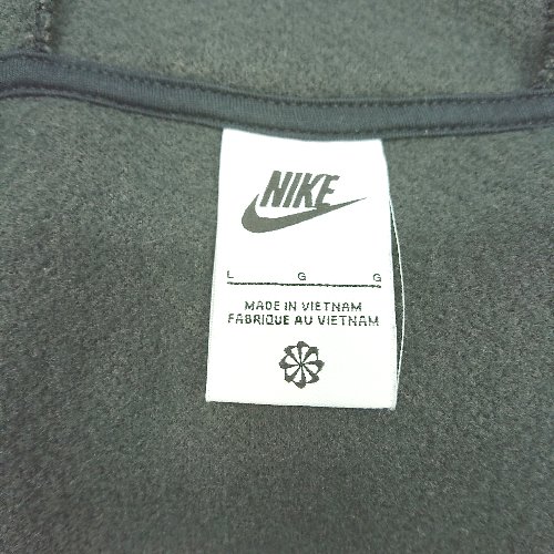 ◇ ⊇ NIKE ナイキ モコモコ柄 長袖 ボアパーカー サイズ表記なし ブラック系 メンズ E 【中古】