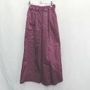 ◇ Θ JOURNAL STANDARD relume Dickiesコラボ フレアワイドパンツ サイズS レッド系 レディース E 【中古】(4)