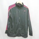 ◇ Θ adidas アディダス スポーツ 長袖 ジャージ サイズxl ブラックピンク系 レディース E 【中古】