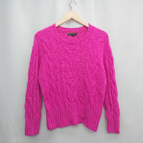 ◇ ⊇ BANANA REPUBLIC バナナリパブリック 網目 丸首 長袖 ニット サイズS ピンク系 レディース E 【中古】