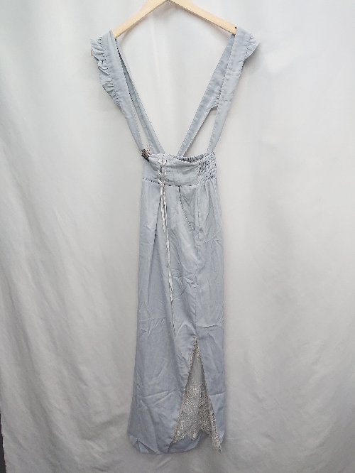 ◇ ⊂ axes femme アクシーズファム レース なし サロペット サイズ表記なし ライトブルー系 レディース E 【中古】
