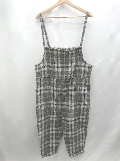 ◇ ⊇ antiqua アンティカ チェック 袖なし サロペット サイズF グレー レディース E 【中古】 ◇ ⊇ antiqua アンティカ チェック 袖なし サロペット サイズF グレー レディース E 【中古】