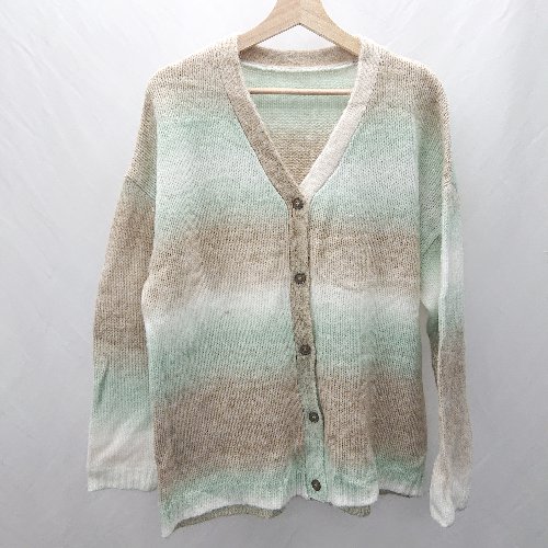 ◇ ⊇ mily bilet ミウィビレット 長袖 ニットカーディガン サイズM マルチ レディース E 【中古】