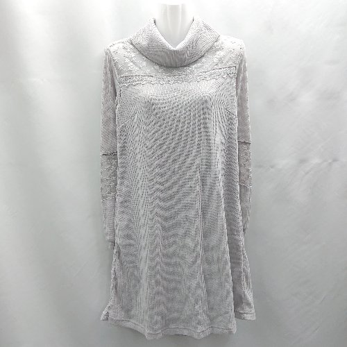 ◇ ⊂ TORTE レース 長袖 チュニック サイズM グレー レディース E 【中古】