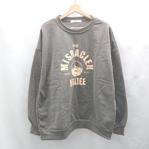 ◇ ⊇ anchor smith 裏起毛 長袖 トレーナー サイズXL グレー レディース E 【中古】