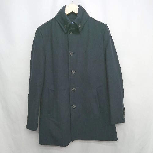 ◇ ⊇ THERMOLITE サーモライト 無地 肌触り良好 長袖 ロングコート サイズ ネイビー系 メンズ E 【中古】 ◇ ⊇ THERMOLITE サーモライト 無地 肌触り良好 長袖 ロングコート サイズ ネイビー系 メンズ E 【中古】