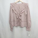 ◇ ◎⊂ Ungrid アングリッド フリルデザイン 長袖 コットンフリルレースブラウス サイズF ピンク系 レディース E 【中古】(4)