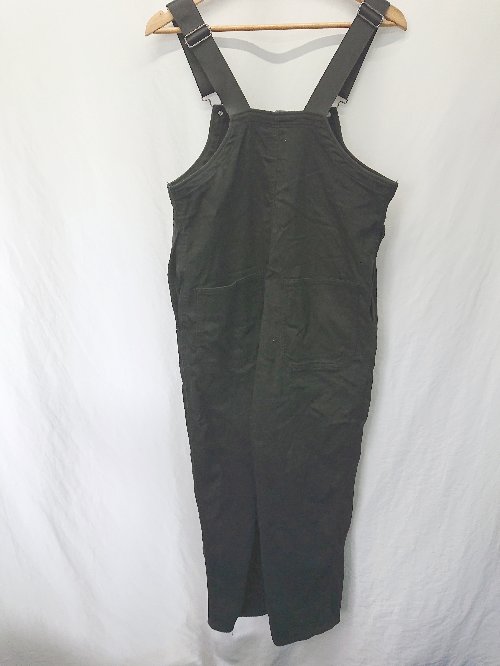 ◇ ⊇ coen コーエン コットン　裏起毛 サロペット サイズM ブラック レディース E 【中古】