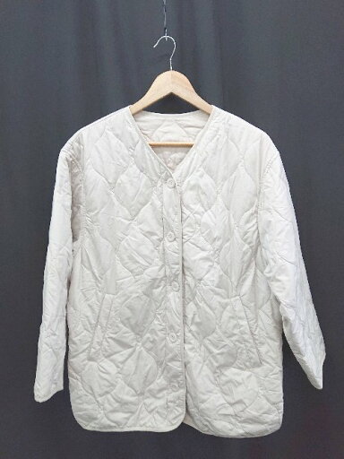 ◇ ⊇ GLOBAL WORK グローバルワーク キルティング 長袖 フリース サイズM ライトベージュ レディース E 【中古】 ◇ ⊇ GLOBAL WORK グローバルワーク キルティング 長袖 フリース サイズM ライトベージュ レディース E 【中古】
