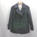 ◇ ⊇◎ E hyphen world gallery フェイクファー 長袖 コート サイズF ネイビー レディース E 【中古】
