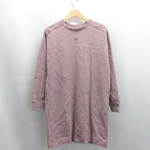 ◇ ⊇ adidas アディダス ワンポイントロゴ 長袖 ミニ丈 ワンピース サイズM ピンク系 レディース E 【中古】 ◇ ⊇ adidas アディダス ワンポイントロゴ 長袖 ミニ丈 ワンピース サイズM ピンク系 レディース E 【中古】
