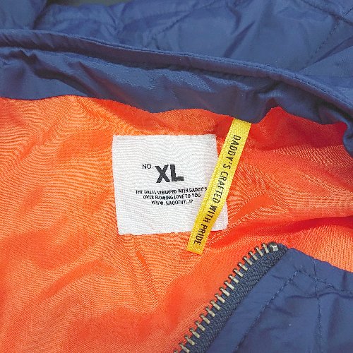 ◇ ⊇ SMOOTHY スムージー 子供服 キッズ ノーカラー 長袖 ダウンジャケット サイズXL ネイビー 男の子 女の子 E 【中古】