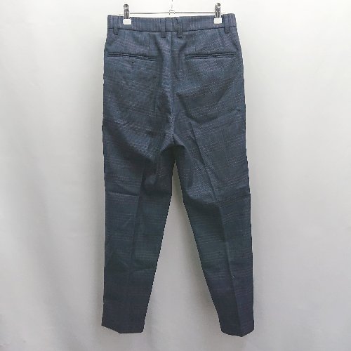 ◇ Θ TAKEO KIKUCHI タケオキクチ チェック柄 ストレートパンツ サイズS ネイビー系 メンズ E 【中古】