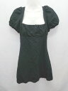 ◇ ⊂ ZARA ザラ スクエアネック パフスリーブ ミニ丈 ワンピース サイズEUR S USA S MEX 26 ブラック レディース E 【中古】