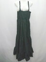 ◇ ⊂ ZARA ザラ ティアード ロング キャミソールワンピース サイズEUR M USA M MEX 28 ブラック レディース E 【中古】
