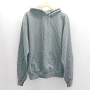 ◇ ⊇ Champion チャンピオン 長袖 プルオーバーパーカー サイズM グレー系 メンズ E 【中古】(4)