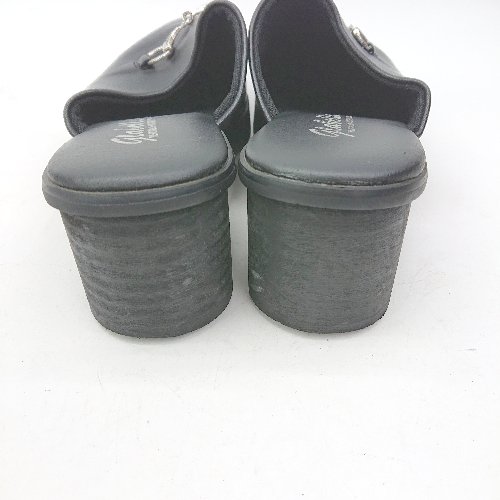 ◇ Θ glabella グラベラ チャンキーヒール ビットサンダル サイズL ブラック メンズ E 【中古】