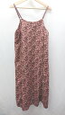 ◇ ⊂ natural couture ナチュラルクチュール 花柄 ロング キャミワンピース サイズF ピンク系 レディース E 【中古】
