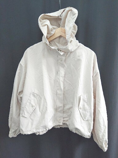◇ Θ NICE CLAUP ナイスクラップ 長袖 マウンテンパーカー ジャケット サイズF ライトベージュ レディース E 【中古】 ◇ Θ NICE CLAUP ナイスクラップ 長袖 マウンテンパーカー ジャケット サイズF ライトベージュ レディース E 【中古】