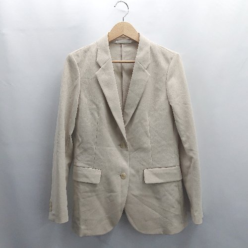 ◇ ⊇ UNIQLO ユニクロ 長袖 テーラードジャケット サイズM ベージュ レディース E 【中古】
