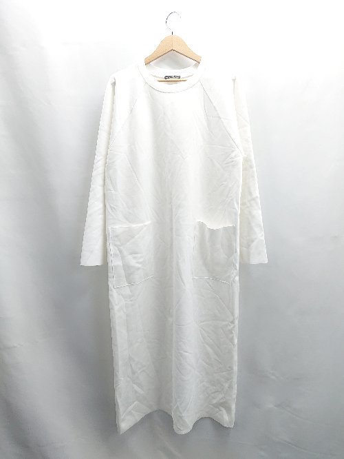 ◇ ⊇ ZARA ザラ 長袖 ロング ワンピース サイズEUR M ホワイト レディース E 【中古】